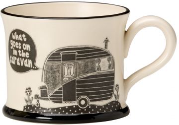 What goes on in the caravan Moorland Pottery Mug