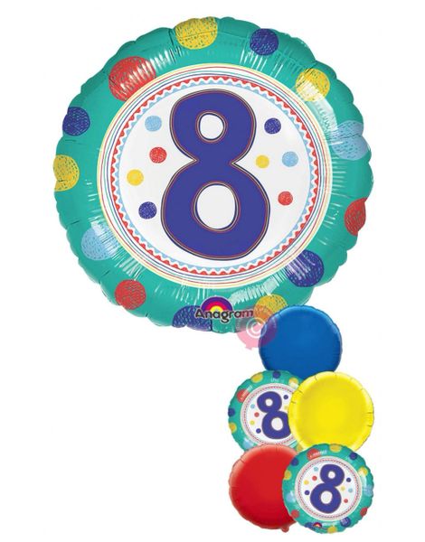 Spotty Birthday Balloon 8