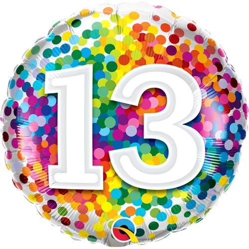 Confetti 13 Balloon