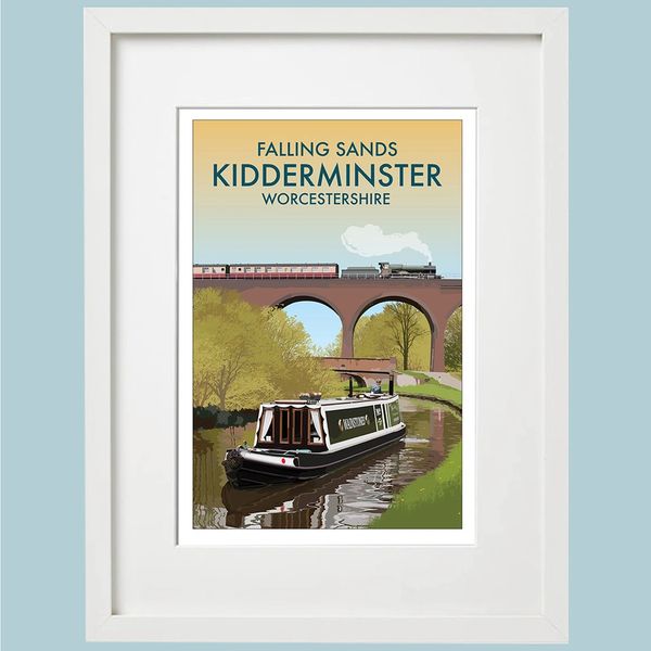 Falling Sands - KIDDERMINSTER - Framed A3 Print