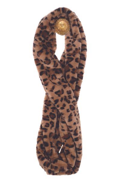 Infinity Loop - Faux Fur Leopard - Mocha