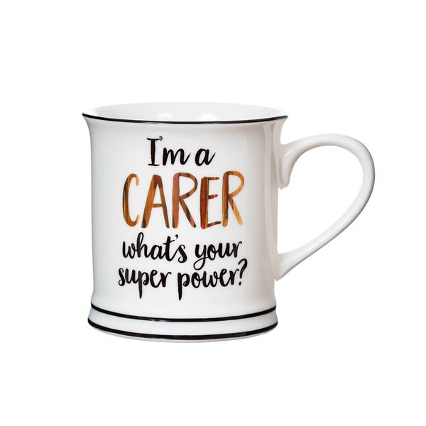 I'M A CARER WHAT'S YOUR SUPER POWER MUG (boxed)