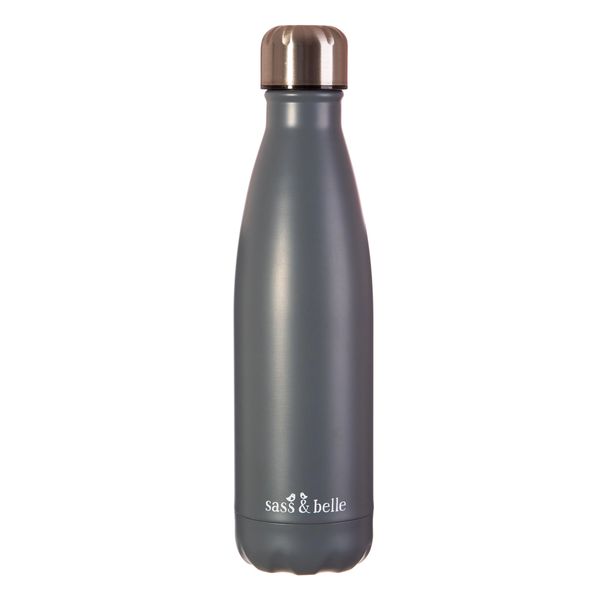 GREY STAINLESS STEEL BOTTLE