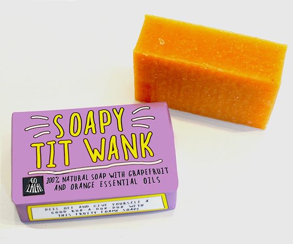 Soapy Tit Wank - Grapefruit & Orange - Soap Bar