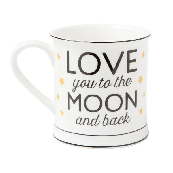 LOVE YOU TO THE MOON & BACK GOLDEN STARS MUG