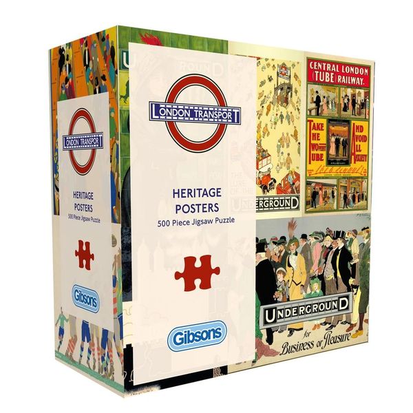 TFL Heritage Posters 500pc Giftboxed Puzzle
