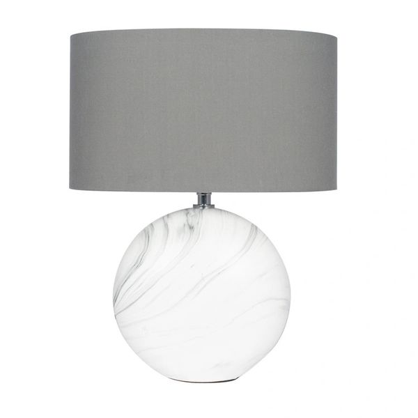 Marble Effect Ceramic Table Lamp