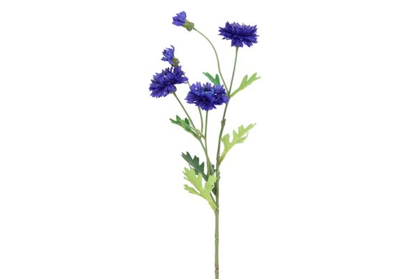 Blue Cornflower Spray 63cm