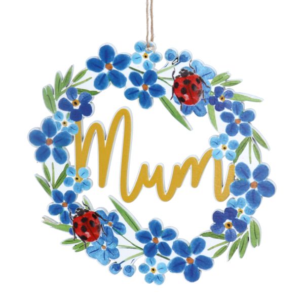 Mum Wreath decoration - Lazer Cut