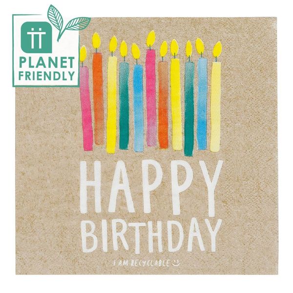 Happy Birthday Talking Eco Napkins