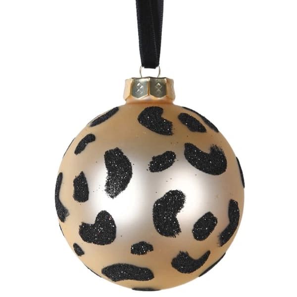 Leopard Print Effect Bauble