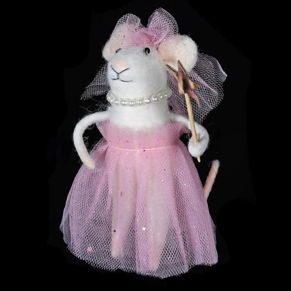 Pink Fairy Godmother Felt Mouse