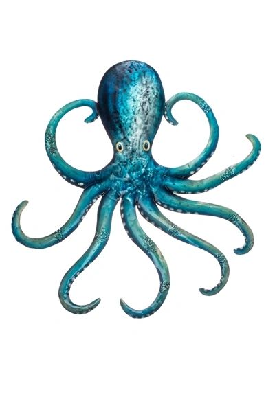 Turquoise Octopus Wall Art