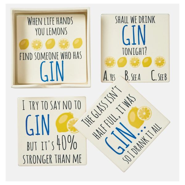 Set/4 Gin coasters