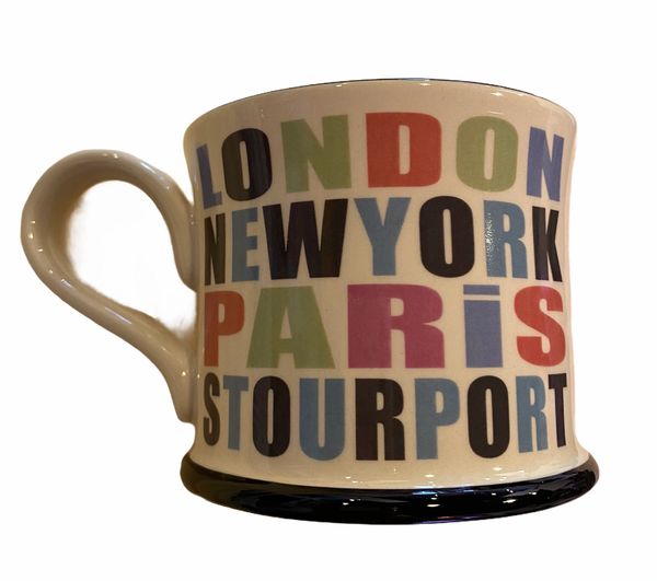 London - New York - Paris - Stourport Mug by Moorland Pottery