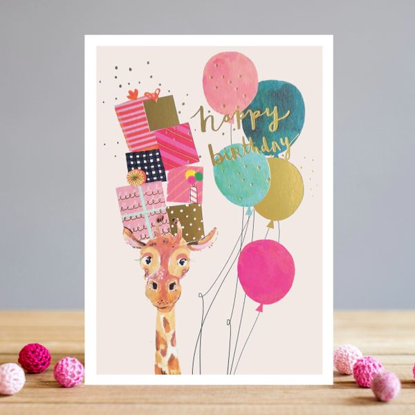 Happy Birthday Giraffe ts041