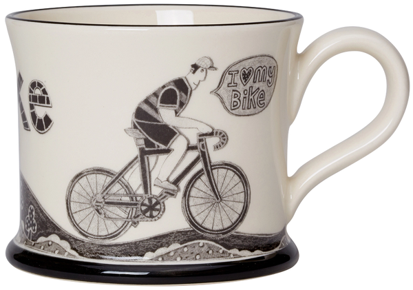 I love my Bike Mug from Moorland Pottery