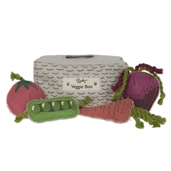 Veggie Box Dog Toy Set