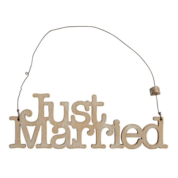 Just Married Lazer Cut Sign