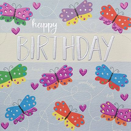 Butterflies Bithday Q859