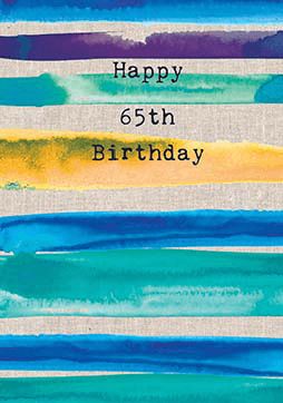 65th Birthday Stripes
