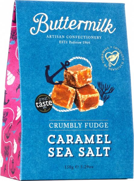 BUTTERMILK CRUMBLY CARAMEL SEA SALT FUDGE 150G