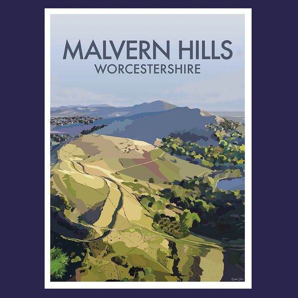Malvern Hills View Framed Print