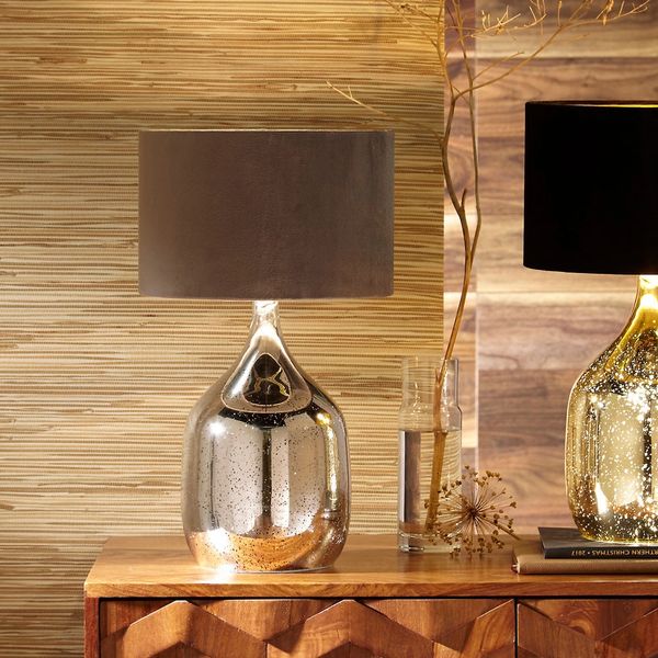 Stellar Mercurial Glass Dual Light Table Lamp