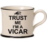 Trust Me I'm a Vicar Mug by Moorland Pottery
