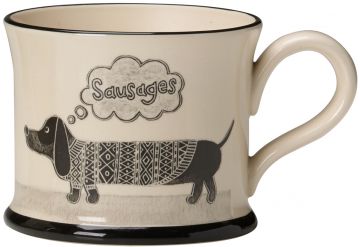 Sausage Dog Mug by Moorland Pottery