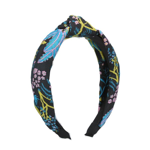 Jacquard Headband 14cm - Midnight Garden