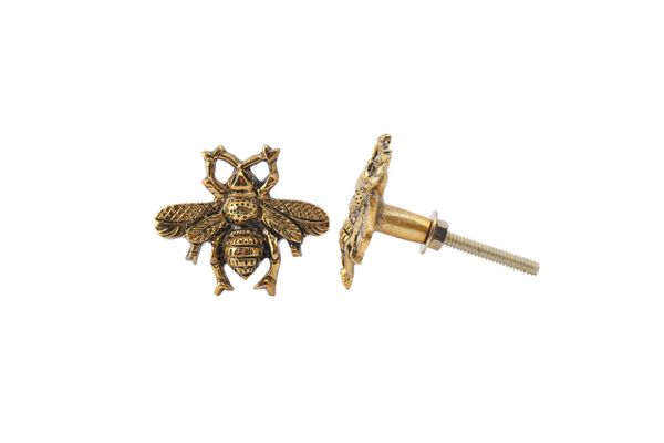 THE BEEKEEPER GOLD BEE DRAWER PULL