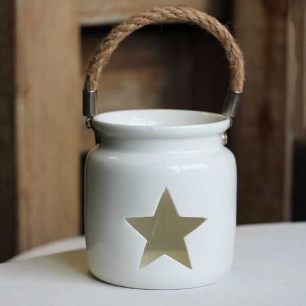 STAR CUT TEALIGHT HOLDER, 10CM