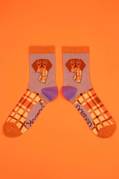 Pringle Sausage Dog Ankle Socks