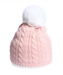 Light Pink Bobble Hat