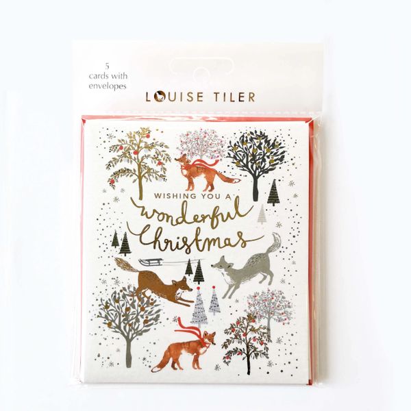 Wonderful Christmas Foxes cp004
