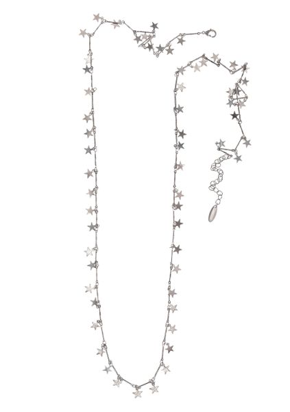 A Galaxy of Charming Stars Necklace - Worn Silver