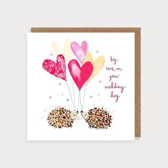 Hedgehog Wedding Day Card ff124