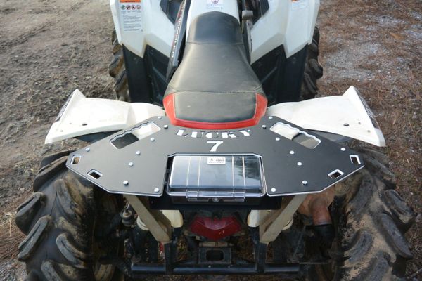 13 Polaris Scrambler 850 1000 Rear Rack W Storage Case