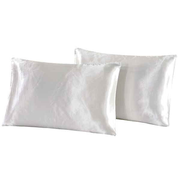 Battilo Satin Pillowcases Set Of 2 Envelope Closure Pillow Cases