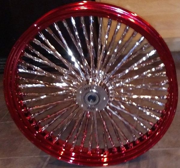 Twisted spoke shop motorcycle wheels