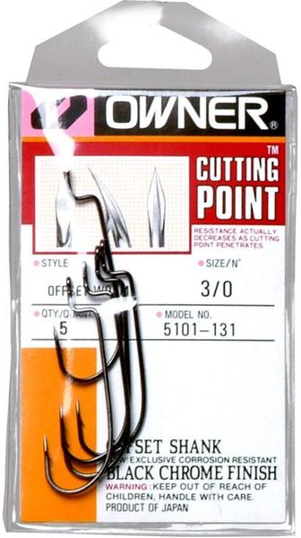 Owner Offset Shank Cutting Point Hooks