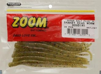 Zoom Shakeyhead Worm, 5 in, 20 pk