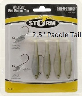 Storm Propaddletail or Curlytail Swimbaits