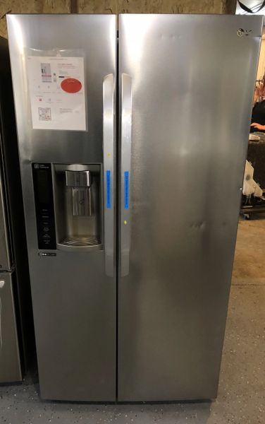 Lg Lsxs26326s Side By Side Refrigerator 26 Cu Ft Scratch Dent Appliance Discount Store Cedar Rapids Ia