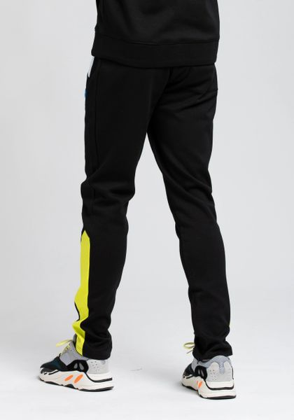 Black Retro Cut And Sew Track Pant