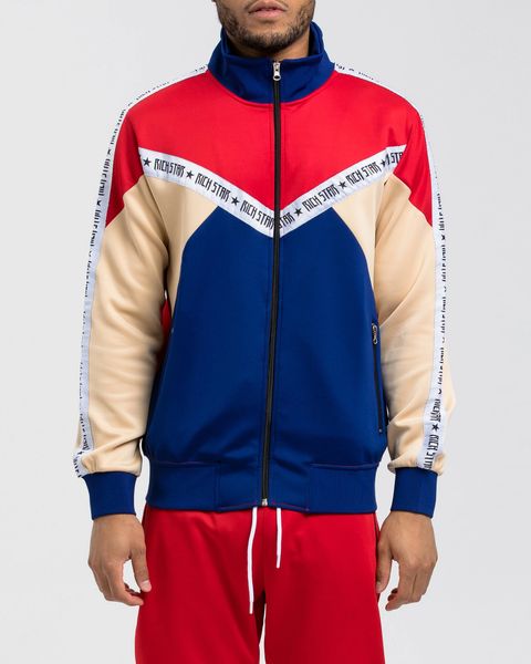 COLOR BLOCK LOGO TRACK JACKET