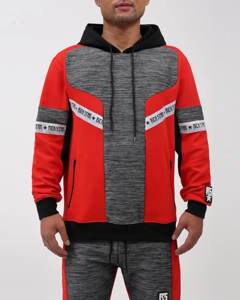 RICH STAR MELANGE BLOCK HOODY