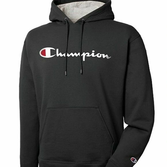 SCRIPT LOGO POWER BLEND HOODIE BY CHAMPION