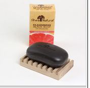 Exfoliating Black Soap with Shea Butter Midnight Pomegranate
